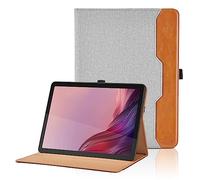 Coque pour Lenovo Tab M9 HD 9" TB310FU 2023 / Nook 9" Lenovo Tablet (2024) PU Cuir Cover Tablette Housse de Protection, Support Multi-Angle Étui avec Portefeuille Cover pour Lenovo Tab M9 HD 9" -Gris