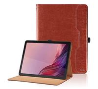 Coque pour Lenovo Tab M9 HD 9" TB310FU 2023 PU Cuir Cover Tablette Housse de Protection, Support Multi-Angle Étui avec Portefeuille Cover pour Lenovo Tab M9 HD 9" - Marron