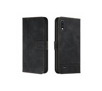 Coque pour LG K22 Protection Portefeuille Etui à Rabat Housse en Cuir PU avec Antichoc TPU Magnétique Flip Pochette Housse Noir