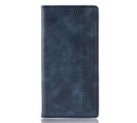 Coque pour LG K62,Coque de téléphone magnétique rétro,Conception de Portefeuille avec Fentes pour Cartes,Cover en Cuir pour LG K62 Coque -Blue
