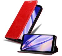 cadorabo Coque pour LG Q Stylus en Rouge DE Pomme - Housse Protection avec Fermoire Magnétique, Stand Horizontal et Fente Carte - Portefeuille Etui Poche Folio Case Cover