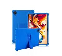 Coque pour Logicom Tab XXL 14 Pouces,daunke Silicone Souple,avec Support Rabattable,Légère aux Chocs,Anti-Rayures,Protection complète,Bleu