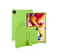Coque pour Logicom Tab XXL 14 Pouces,daunke Silicone Souple,avec Support Rabattable,Légère aux Chocs,Anti-Rayures,Protection complète,Vert