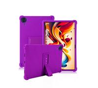 Coque pour Logicom Tab XXL 14 Pouces,daunke Silicone Souple,avec Support Rabattable,Légère aux Chocs,Anti-Rayures,Protection complète,Violet