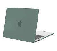 Coque pour MacBook Air 15 Pouces M4 M3 M2 2025 2024 2023, Protection Rigide Antichoc Antidérapant Translucide Vert Nuit - E.F.Connection