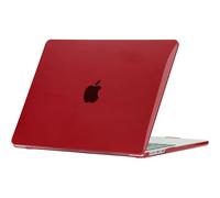 Coque pour MacBook Pro 16 Pouces 2024 2023 2021 M4 M3 M2 M1 Pro/Max, Protection Rigide Slim Effet Brillant - Rouge - E.F.Connection