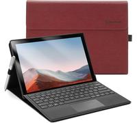 Coque pour Microsoft Surface Pro 7+(2021)/ Surface Pro 7(2019)/ Surface Pro 6(2018)/ Surface Pro 5(2017)/ Surface Pro 4, Angle de Vision réglable, Compatible avec Le Clavier Type Cover