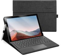 Coque pour Microsoft Surface Pro 7+(2021)/ Surface Pro 7(2019)/ Surface Pro 6(2018)/ Surface Pro 5(2017)/ Surface Pro 4, Angle de Vision réglable, Compatible avec Le Clavier Type Cover