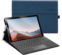 Coque pour Microsoft Surface Pro 7+(2021)/ Surface Pro 7(2019)/ Surface Pro 6(2018)/ Surface Pro 5(2017)/ Surface Pro 4, Angle de Vision réglable, Compatible avec Le Clavier Type Cover