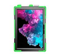 Coque pour Microsoft Surface Pro 7 / Pro 6 / Pro 2017 / Pro 4 / Pro LTE, Antichoc Armure Robuste Étui avec Support Rotatif à 360 Degrés, Dragonne et Porte-Stylet, TPU + PC Housse pour Surface Pro 7