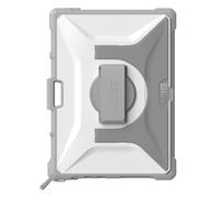 URBAN ARMOR GEAR UAG Coque de Protection pour Microsoft Surface Pro 8 Plasma avec dragonne et bandoulière, légère, translucide, Robuste, testée en Cas de Chute, Blanc/Gris