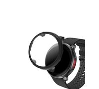 Coque pour montre connectée Polar Vantage V3 / Polar Vantage M3 yystao - Coque de protection en polycarbonate rigide avec film de protection d'écran en verre 9H - Noir