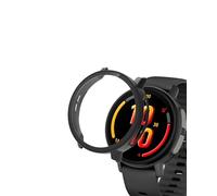 Coque pour montre intelligente Garmin, yystao Bounce 2, coque de protection en polycarbonate rigide avec film de protection d'écran en verre 9H, couverture complète et uniforme, noir