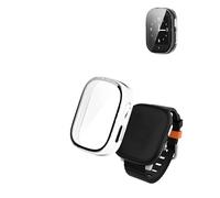Coque pour montre intelligente Xplora X6 Play, coque de protection en polycarbonate rigide yystao avec film de protection d'écran en verre 9H, couverture complète uniforme, transparente