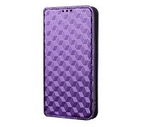 Coque pour Moto Edge 60S Pro,Fermeture magnétique Flip Phone Case,PU Portefeuille en Cuir Phone Case avec Carte Slots.3D Conception de Motif-Purple