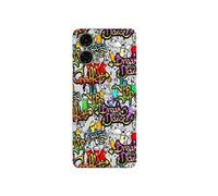 Coque pour Moto G24 et G04 avec motif tag et graffiti