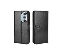 Coque pour Motorola Edge 30 Pro Protection Antichoc Effet Etui Cuir et Intérieur TPU avec Porte-Cartes Fonction de Suppport Noir