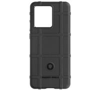 Coque pour Motorola Edge 40 Neo 5G Silicone Motif relief Rugged Shield Noir