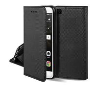 Coque pour Motorola Edge 60 5G / Edge 60 Fusion - Etui Housse Portefeuille Fermeture Magnétique Noir