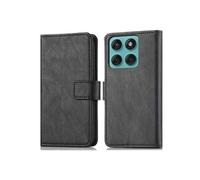 Coque pour Motorola Edge 60 Fusion Similicuir Noir