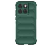 Coque pour Motorola Edge 70 Fusion avec Texture Relief en Silicone Vert foncé