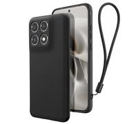 Coque pour Motorola Edge 70 Fusion Protection Souple Soft Touch avec Dragonne Noir
