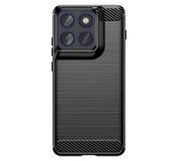 Coque pour Motorola Edge 70 Silicone Souple et Antichoc Noir