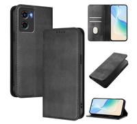 Coque pour Motorola Moto E15/G05 6.67"", Etui avec [RFID Blocage], Housse en Cuir PU Portefeuille Rabat Clapet Porte Carte -Noir