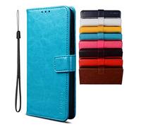 Coque pour Motorola Moto E20/E30/E40 Étui Portefeuille Case, Cuir PU avec Fermeture Magnétique Porte-Carte Support, Housse en Cuir Cuir Flip Couverture de Housse Étui Pour Moto E20-Bleu ciel