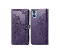 Coque pour Motorola Moto E22 Similicuir Violet