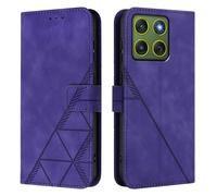 Coque pour Motorola Moto Edge 70 5G Coque Etui avec Porte Carte à Rabat Clapet Portefeuille en PU Cuir Pochette Magnétique Flip Case Étui Cover Housse Protection Coque pour Moto Edge 70 5G, Violet
