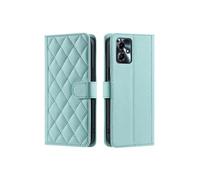Coque pour Motorola Moto G14 Sangle A Main Magnétique Portefeuille Flip Folio De Fentes Pour Cartes - Vert