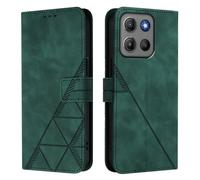 Coque pour Motorola Moto G15 / G15 Power, Housse en Cuir PU Pochette de Portefeuille Magnétique Etui de Protection Étui à Rabat pour Motorola Moto G15 / G15 Power, Vert