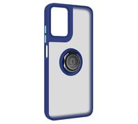 Coque pour Motorola Moto G24, G04 et G04s Bague Support Vidéo Bleu