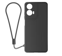 Coque pour Motorola Moto G24, G04 et G04s Silicone Soft-touch Dragonne Noir