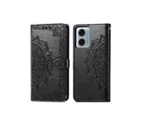 Coque pour Motorola Moto G24 Power Similicuir Noir