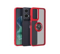 Coque pour Motorola Moto G35 Bague Métallique Support Vidéo Rouge