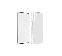 Coque pour Motorola Moto G42 Silicone Gel Souple avec Verre Trempé Dureté 9H contour noir