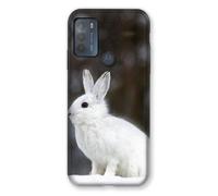Coque Pour Motorola Moto G50 Lapin Blanc