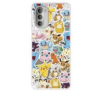 Coque pour Motorola Moto G51 5G Pokemon Officiel Motif Sticker Pokémon pour protéger votre téléphone portable Coque en silicone souple pour Motorola avec licence officielle Pokémon