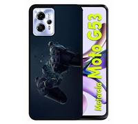 Coque Pour Motorola Moto G53 - Manette 3d Xbox Game - Silicone - Noir