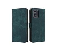 Coque pour Motorola Moto G54 5G Fermeture Magnétique Portefeuille Flip Folio Couverture De Fentes Pour Cartes Etui en Cuir PU Blocage RFID Vert