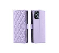 Coque pour Motorola Moto G54 5G Portefeuille Flip Folio Sangle A Main Magnétique De Fentes Pour Cartes - Violet
