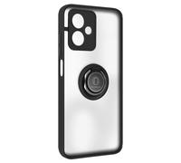 Avizar Coque pour Moto G54 Bague Métallique Support Vidéo Noir