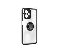 Avizar Coque pour Motorola Moto G54 Bague Métallique Support Vidéo Noir