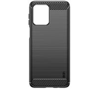 Coque pour Motorola Moto G54 Effet Carbone Silicone Flexible Antichoc Noir