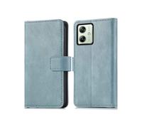 Coque pour Motorola Moto G54 Similicuir Bleu clair