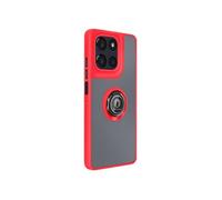 Coque pour Motorola Moto G56 avec Support Anneau et Fixation Magnétique Rouge