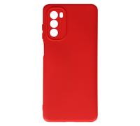 Coque pour Motorola Moto G62 5G Semi-rigide Soft-touch Fine Rouge