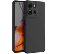 Avizar Coque pour Moto G75 Silicone Souple Mat Noir